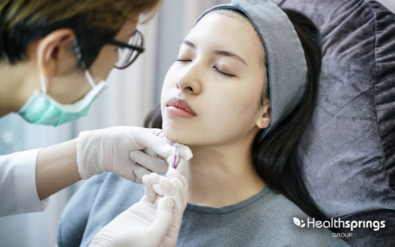  Image of person getting botox treatment
